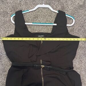 City Chic Black Dress with Belt XS/12